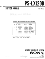 Sony PS-LX120D - Service Manual 